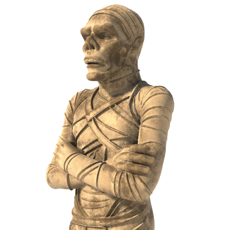 Mummy statue 3D Модель .c4d .max .obj .3ds .fbx .stl .blend 