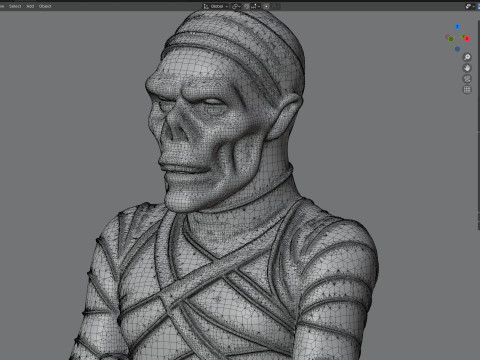 Mummy statue 3D Модель
