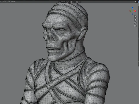 Mummy statue 3D Model