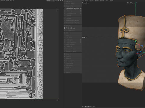Nefertiti statue Modèle 3D