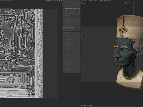 Statua di Nefertiti Modello 3D