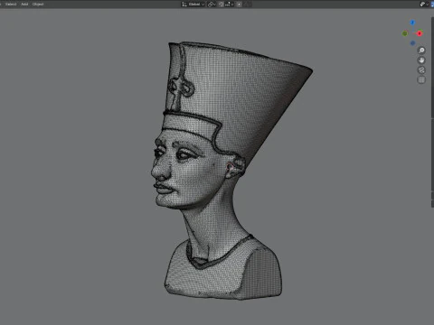 Statua di Nefertiti Modello 3D