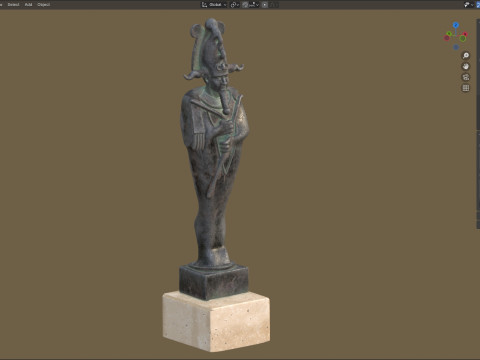 Osiris statue Modello 3D