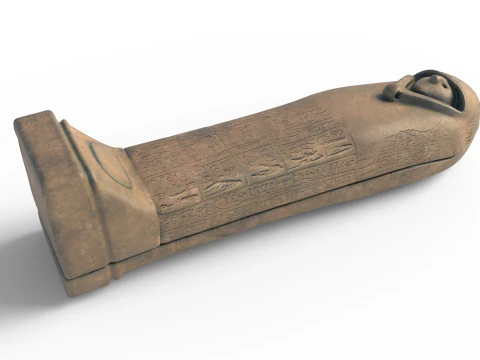 Pharoah coffin 3D Model