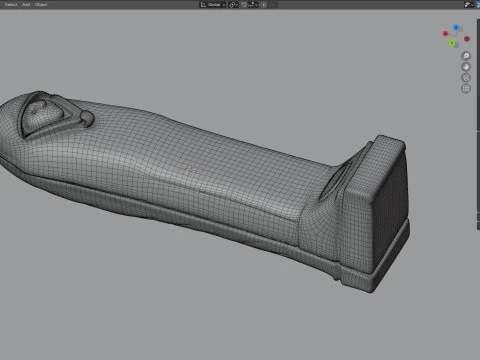 Pharoah coffin 3D Model