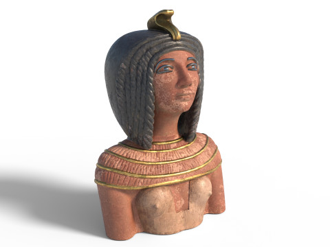 Queen kiya bust 3D Model