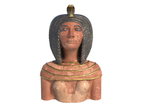 Busto della regina Kiya Modello 3D