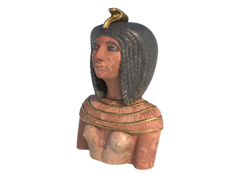 Busto della regina Kiya Modello 3D