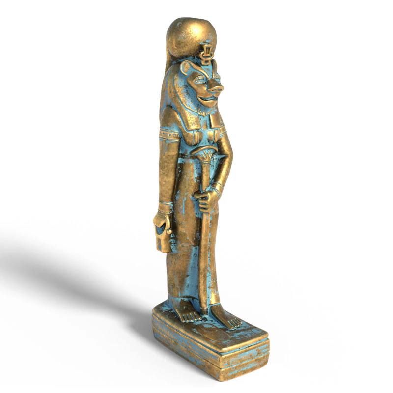 Statue de Sekhmet Modèle 3D .c4d .max .obj .3ds .fbx .stl .blend 