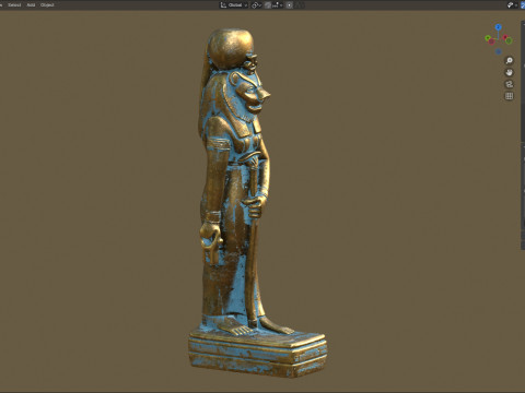 Sekhmet statue 3D Model