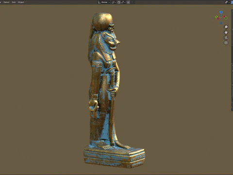 Statue de Sekhmet Modèle 3D