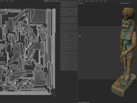 Statue de Sekhmet Modèle 3D