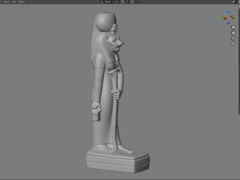 Sekhmet statue 3D Model