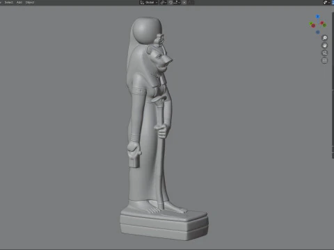 Statue de Sekhmet Modèle 3D