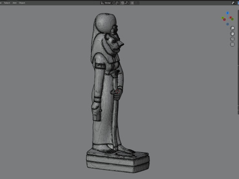 Sekhmet statue 3D Model