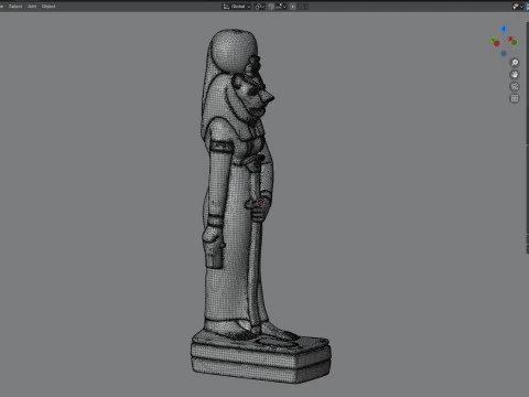 Statue de Sekhmet Modèle 3D