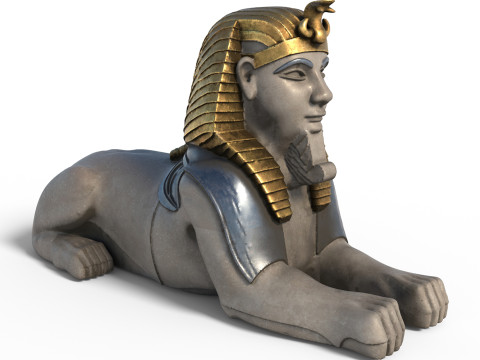 Sphinx statue 3D Model