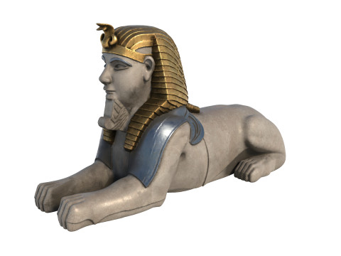 Sphinx statue 3D Model