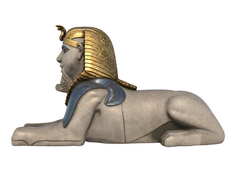 Sphinx statue 3D Model