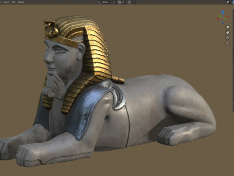 Sphinx statue 3D Model