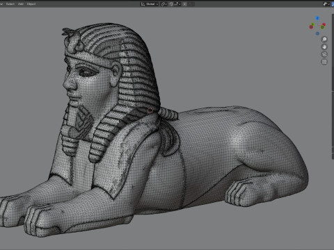 Sphinx statue 3D Model