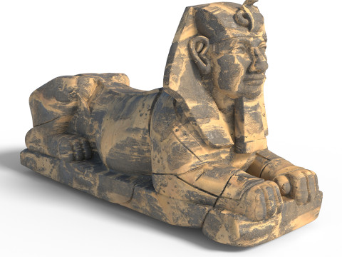 Sphinx statue 2 3D Model