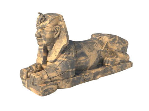 Sphinx statue 2 3D Model