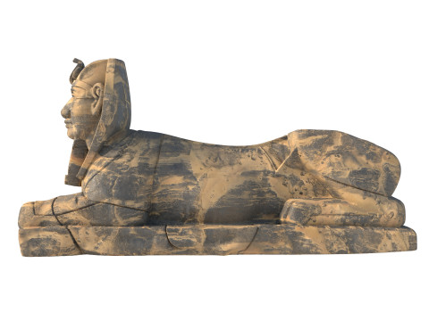 Sphinx statue 2 Model 3D