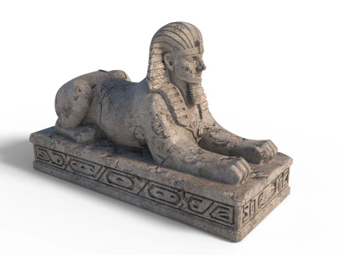 Sphinx statue 3 3D Model