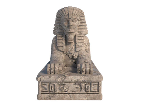 Sphinx statue 3 3D Model