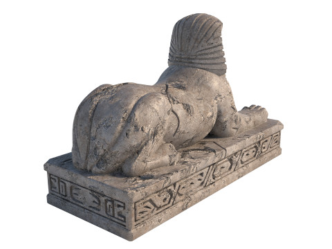 Sphinx statue 3 3D 모델
