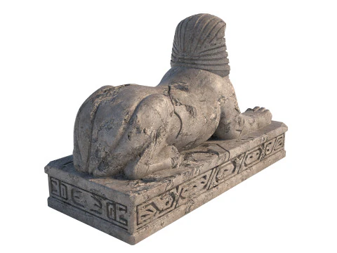 Sphinx statue 3 3D Model