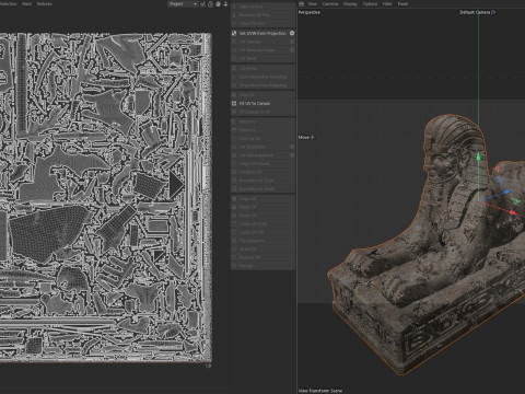 Sphinx statue 3 3D 모델