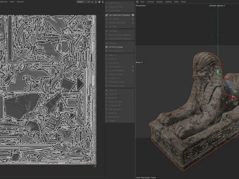 Sphinx statue 3 3D Model
