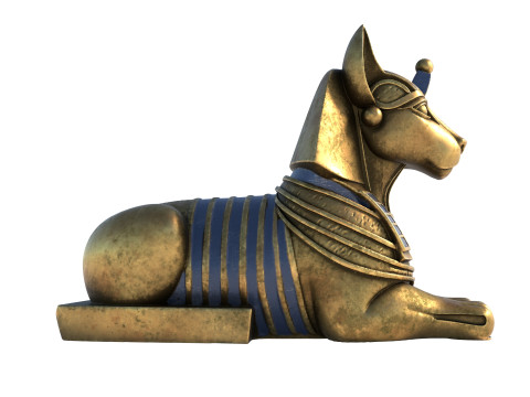 Sphinx statue 4 Model 3D