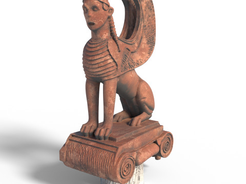 Sphinx statue 5 3D Модель