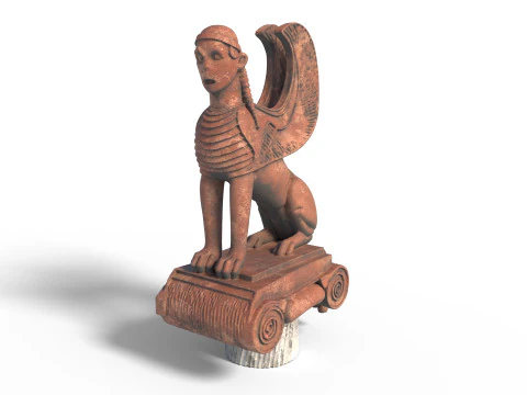 Sphinx statue 5 3D Model