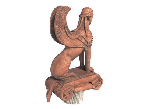 Sphinx statue 5 3D Model