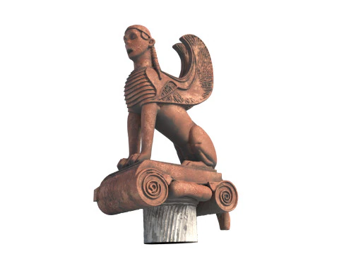 Sphinx statue 5 3D Model