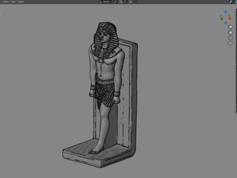 Statue of Ramesses II Model 3D
