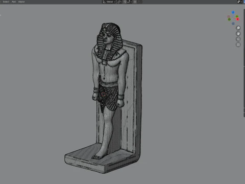 Statue of Ramesses II 3D Model