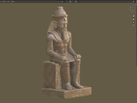 Statue of Ramses 2 Modelo 3D