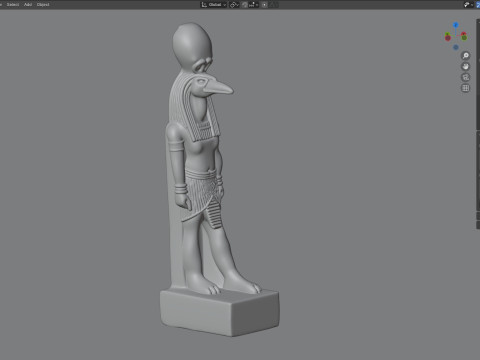 Thoth statue 3D 模型