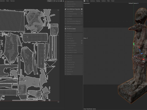 Thoth statue 3D 模型