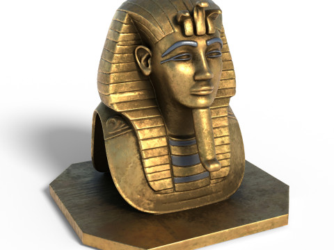 Tutankhamun bust 3D Модель