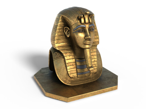 Tutankhamun bust Model 3D