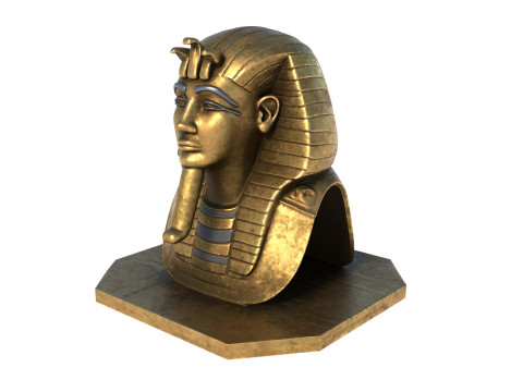 Tutankhamun bust Model 3D