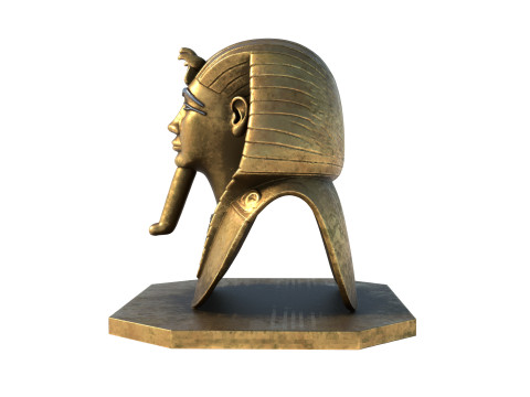 Tutankhamun bust Model 3D