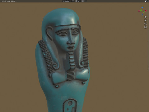Ushabti statue Modello 3D