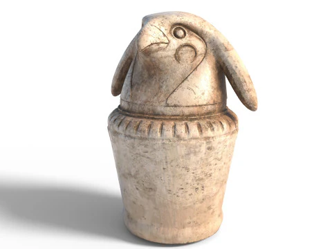 Egyptian jar collection 3D Model